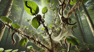 Caterpillar infestation on a tree: How to get rid of caterpillar infestation naturally