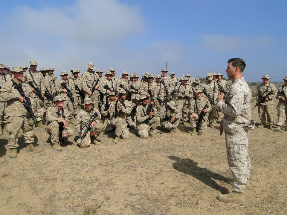 Taylor Mickal during his service as a U.S. Navy Corpsman