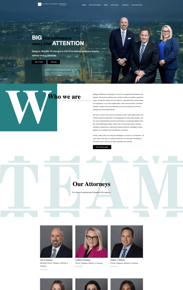 Law website made by Trolley Web